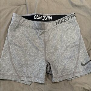 Nike Gray Athletic Shorts with Moisture-Wicking Fabric